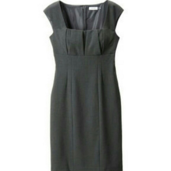 calvin klein grey sheath dress